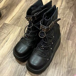 Goth girl boots